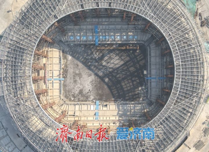 项目强省会｜济南黄河体育中心足球场项目展雄姿