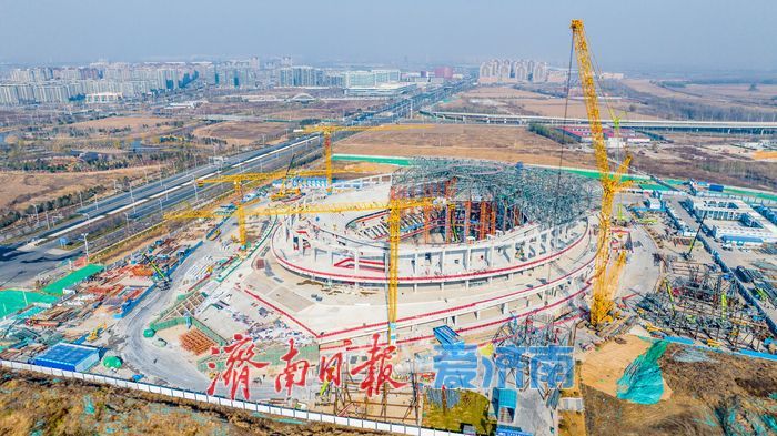 项目强省会｜济南黄河体育中心建设提速 打造齐鲁文体新高地