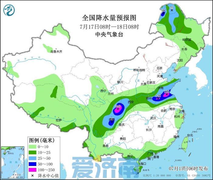 小到中雨+局地暴雨+7~9级风！今日傍晚济南大范围雷雨将正式开场