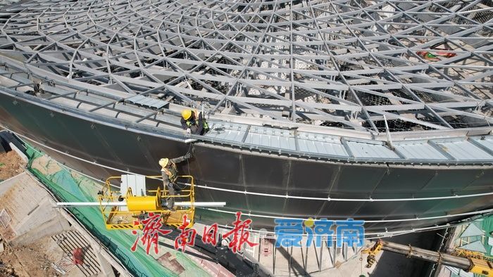 项目强省会｜济南CBD“巨碗”迎来新进展，顶部施工有序推进