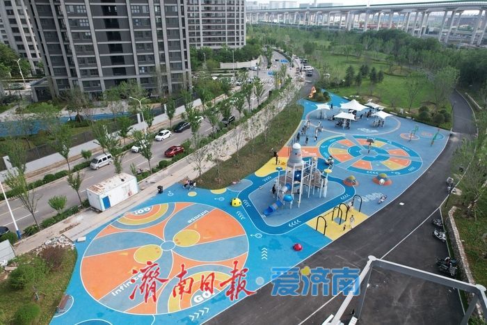 济南西部春风悦动公园北段扩建区域焕新开放