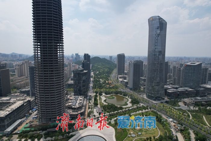 济南CBD城中绿洲 楼宇间铺展生态新画卷