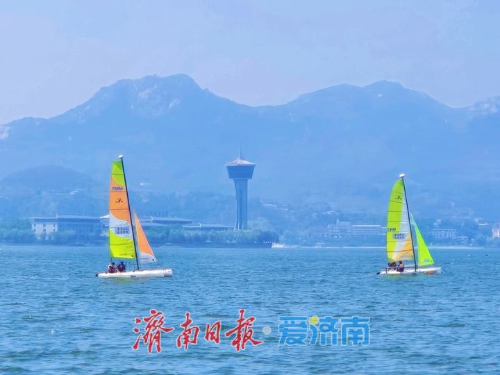 一年四季 泉在济南｜雪野湖上风帆竞