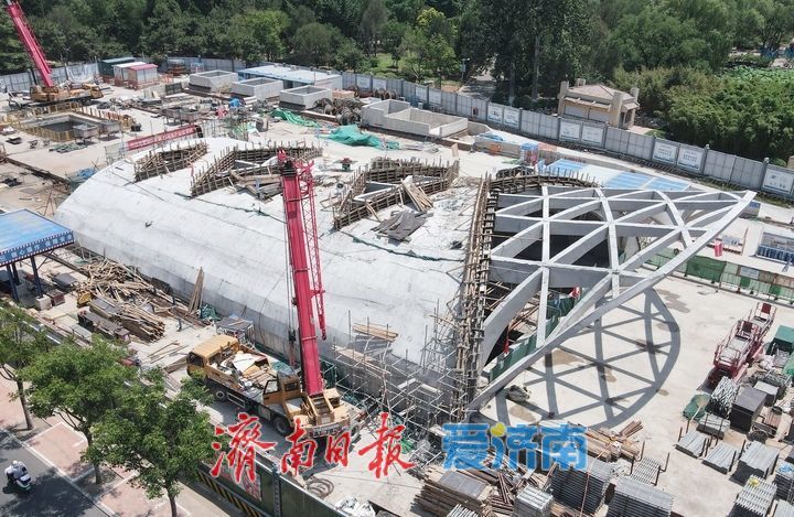 济南轨交4号线最“浅”车站地上站厅层亮相