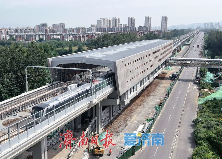 项目强省会｜济南轨交8号线全线高架段车站人行天桥主体结构施工基本结束