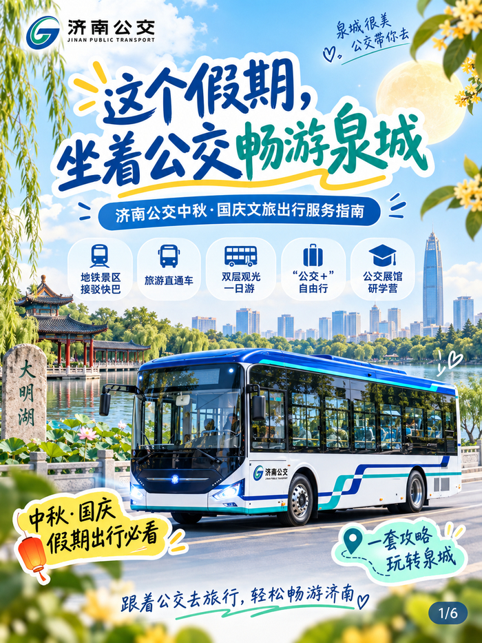 双节如何畅游泉城？济南公交文旅出行服务指南请收好