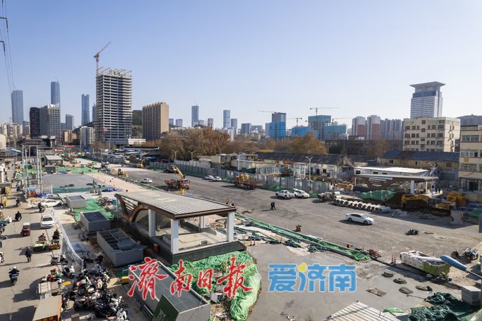 项目强省会｜济南轨道交通6号线出入口陆续“亮相”