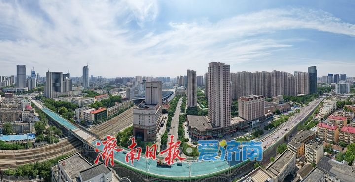 济南纬二路跨铁路天桥改造施工有序推进