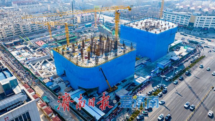 项目强省会｜济南市立五院TOD项目雏形亮相：双塔主体已现，地下六万平米空间成网