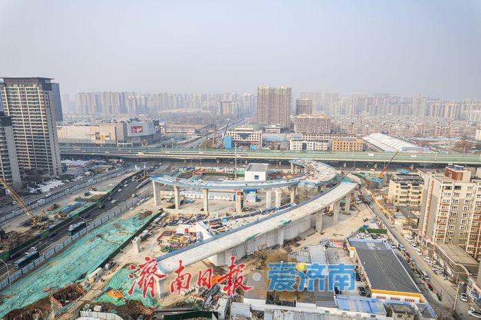 项目强省会｜凤凰路这处立体交通枢纽轮廓渐显，立体路网脉络日渐成型