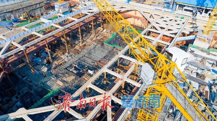 项目强省会｜济南西部崛起新地标：市立五院站TOD综合体建设稳步推进