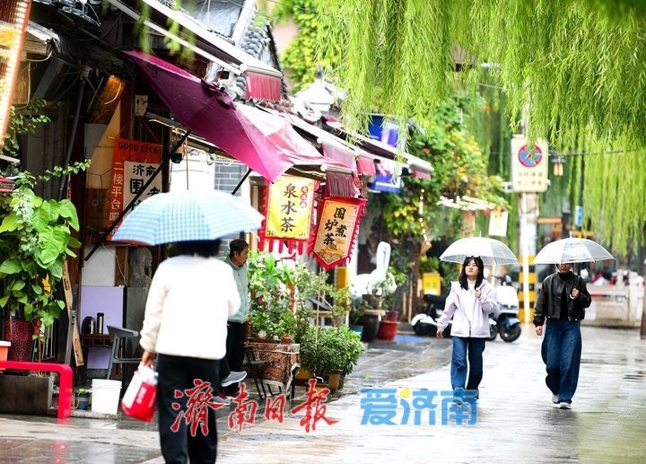 一年四季 泉在济南丨秋雨霏霏润泉城，漫游古巷听雨声