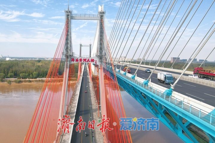 肌腱焕新，济南黄河大桥老桥耗损严重斜拉索更换完成