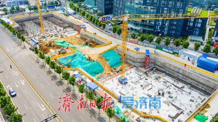 济南舜泰广场地下停车场项目加速建设