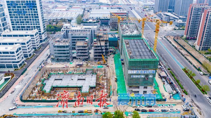 济南时代未来科技城E区建设提速 项目初具规模