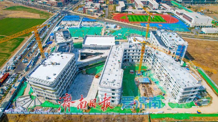 国博城配套初中项目建设进入冲刺阶段，崔寨片区教育资源再升级