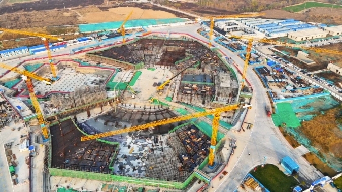 项目强省会｜济南黄河体育中心体育馆项目首吊成功