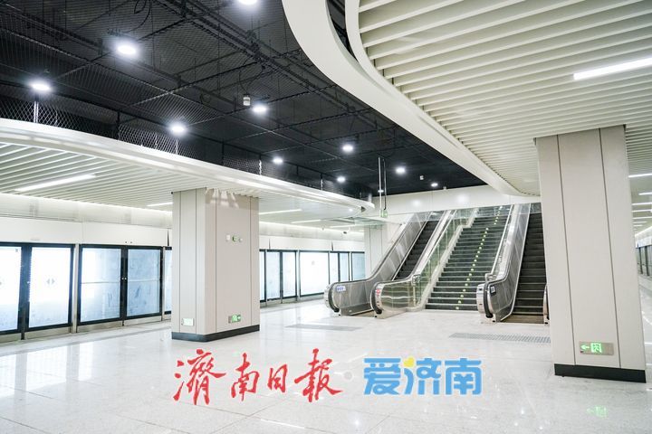 泉韵、茶香、绿意共绘出行新景，济南轨交6号线西段新站“露真容”