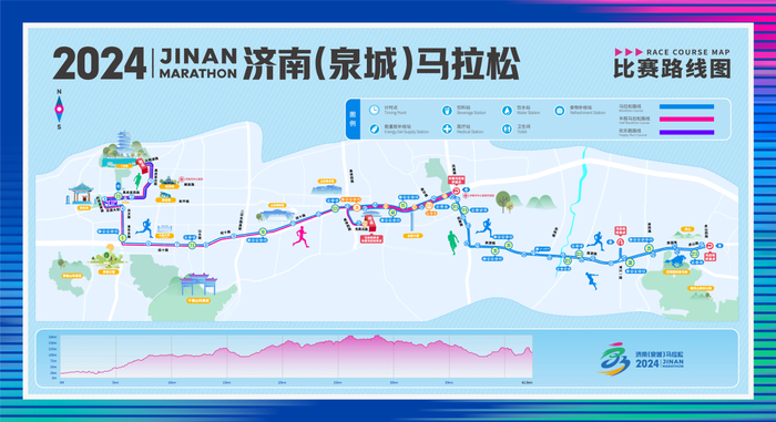 2024济南（泉城）马拉松开跑在即，济南公交临时调整116条线路、开通8条临时免费摆渡线