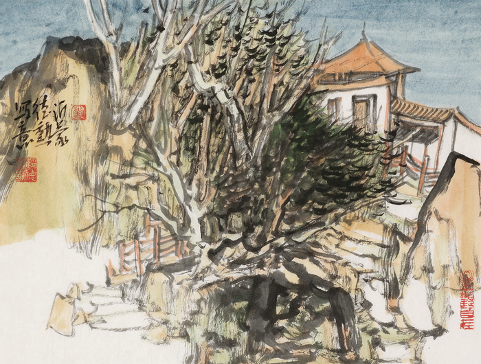 赵德勋山水小品｜传统法度融现代意蕴 笔简意浓写纸短情长