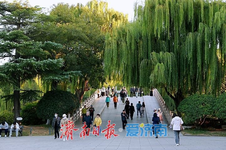 一年四季 泉在济南丨明湖藏翠色 晚秋入画卷