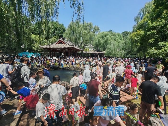 一年四季 泉在济南丨泉水边的夏日狂欢 五龙潭成童趣清凉大本营