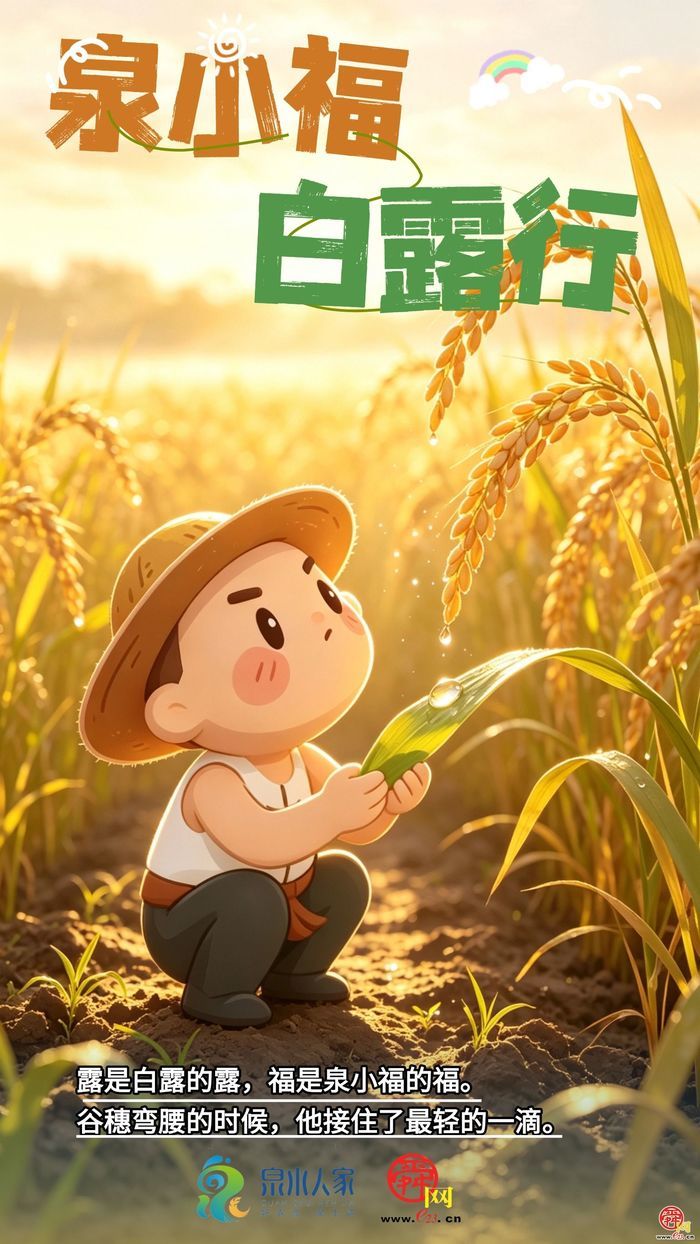 AI创意海报｜白露，我们去济南的田里捡了些秋天