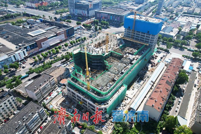 项目强省会｜黄河南岸TOD新地标 万融广场建设提速展新姿