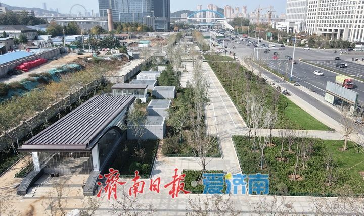 项目强省会｜济南轨交4号线进入开通冲刺期，沿线道路绿地恢复收尾