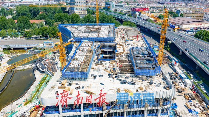 冲刺2026年底开业！洪楼TOD项目携济南首座京东MALL焕新商圈