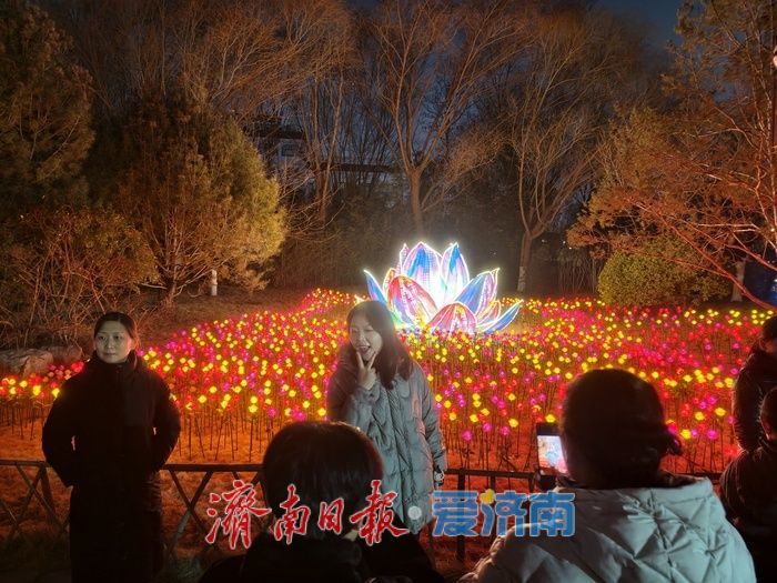 一年四季 泉在济南丨火树银花不夜天，五龙潭迎春花灯盛宴催热泉城“夜经济”