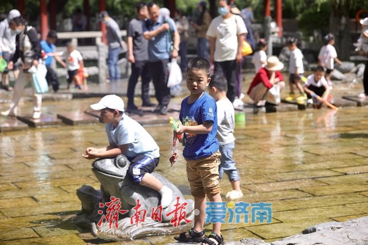 济南初夏亲水热潮：清泉石上，欢乐满溢