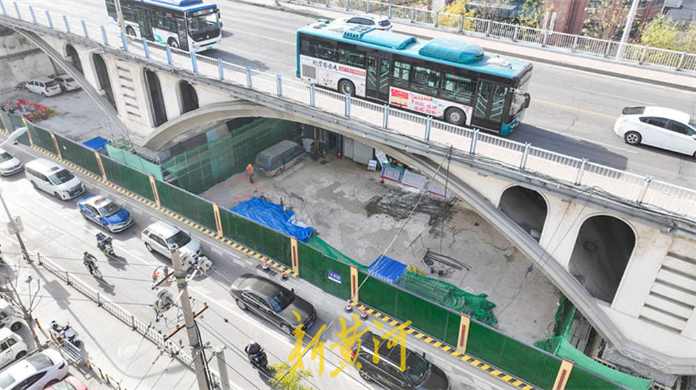 天桥桥墩开启加固施工，百年交通枢纽焕新升级