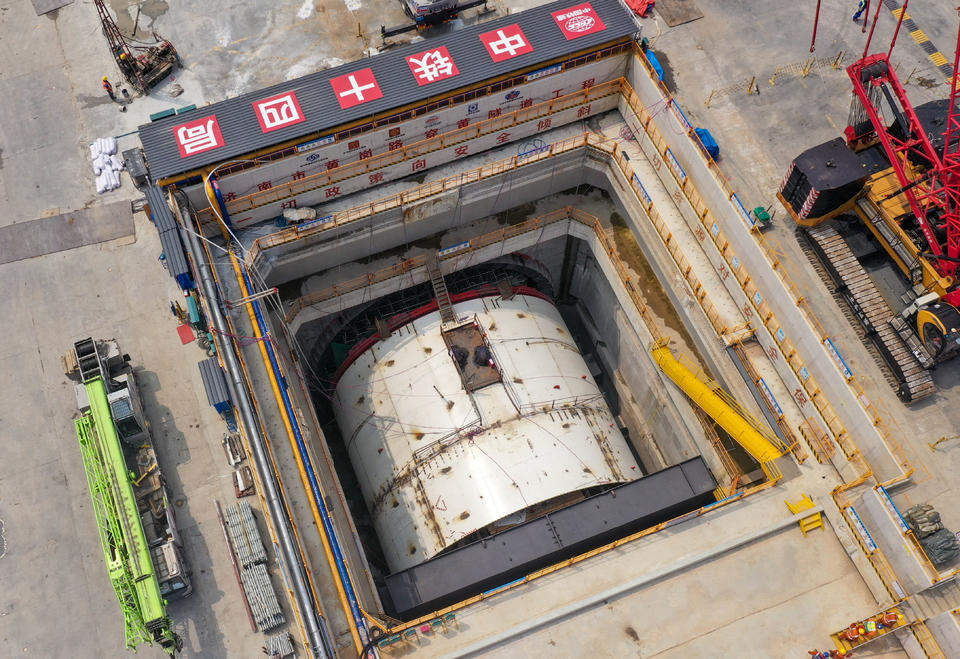 项目强省会｜“山河号”盾构机安装接近尾声，始发进入“倒计时”