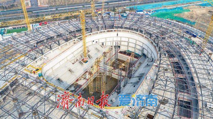 锚定节点 全力冲刺 济南黄河体育中心项目“一场两馆”加速推进