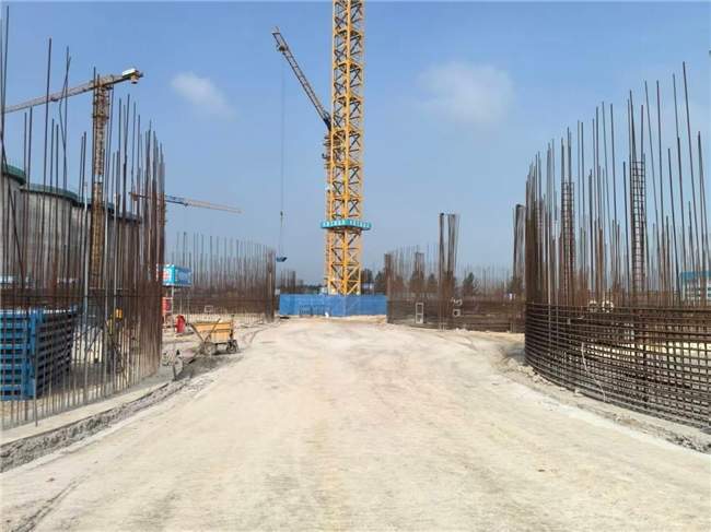 高掺量固废临时道路高强固化剂在仓储项目成功应用