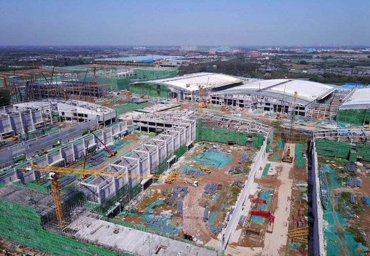 项目强省会｜济南起步区黄河国际会展中心雄姿，建设过程波澜壮阔