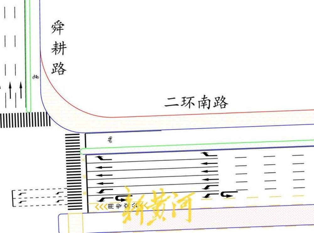 济南二环南高架路舜德路下桥车辆禁止左转，6月18日正式实行
