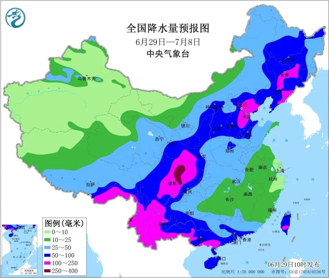 下周这些地方要提前感受三伏天 北方雨季或提前到来