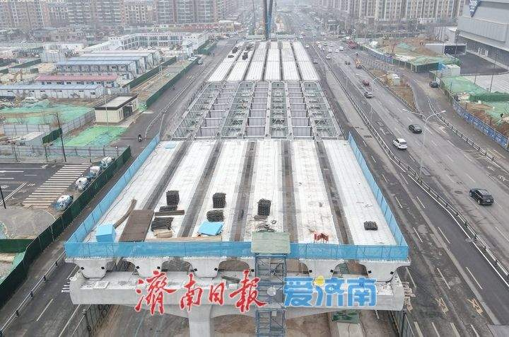 争分夺秒压茬推进，济南凤凰黄河大桥南延工程全面转入桥梁主体施工