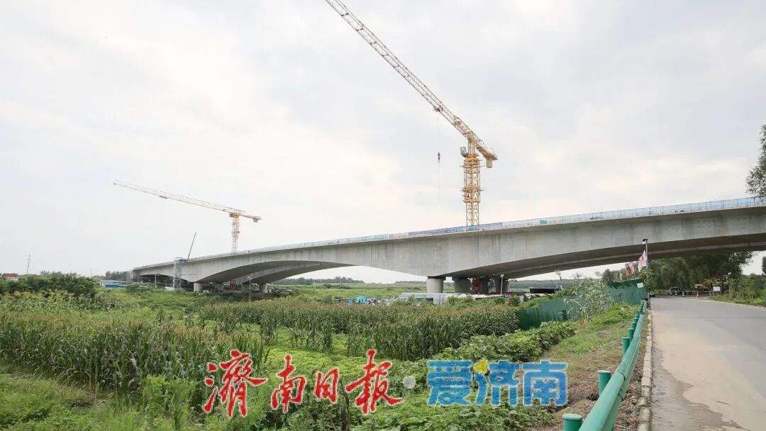 济南小清河特大桥合龙，通车后去临空经济区将缩短20分钟