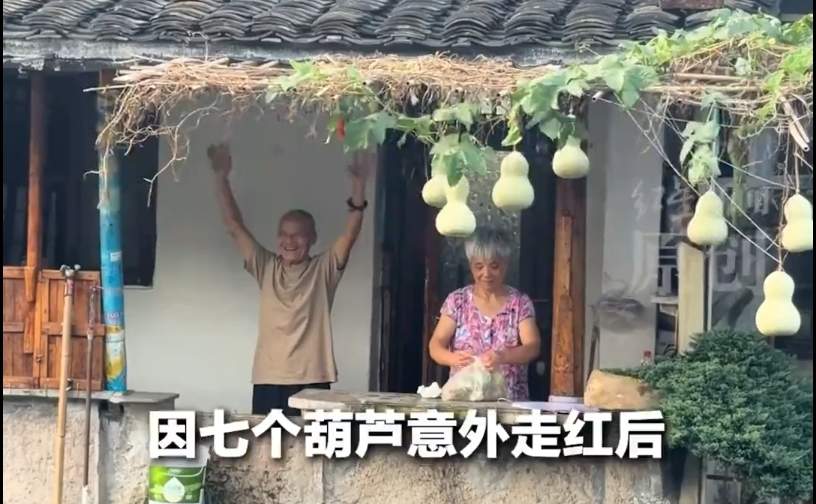 意外走红游客连日打卡，失独“葫芦娃爷爷”挂出休息牌，当地文旅：恳请大家多体谅，他不是网红，是可亲可爱的绍兴长者