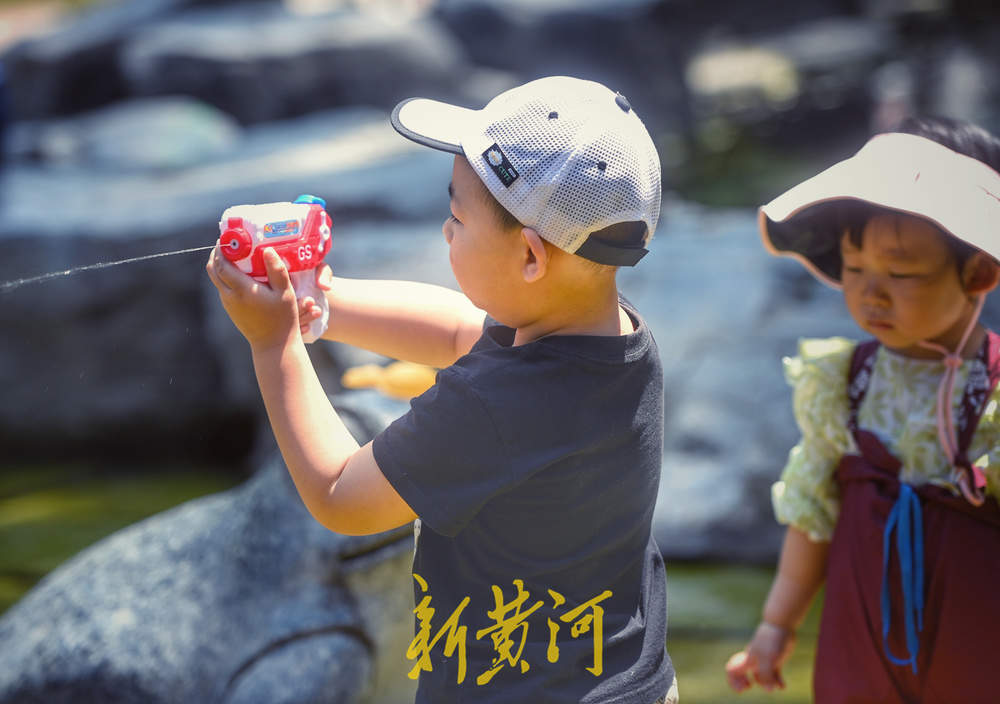 泉城入夏日，戏水正当时，五龙潭又热闹起来了