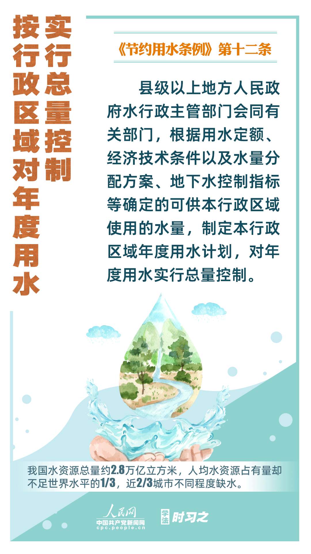 学法时习之｜《节约用水条例》5月1日起施行 促进全社会节约用水