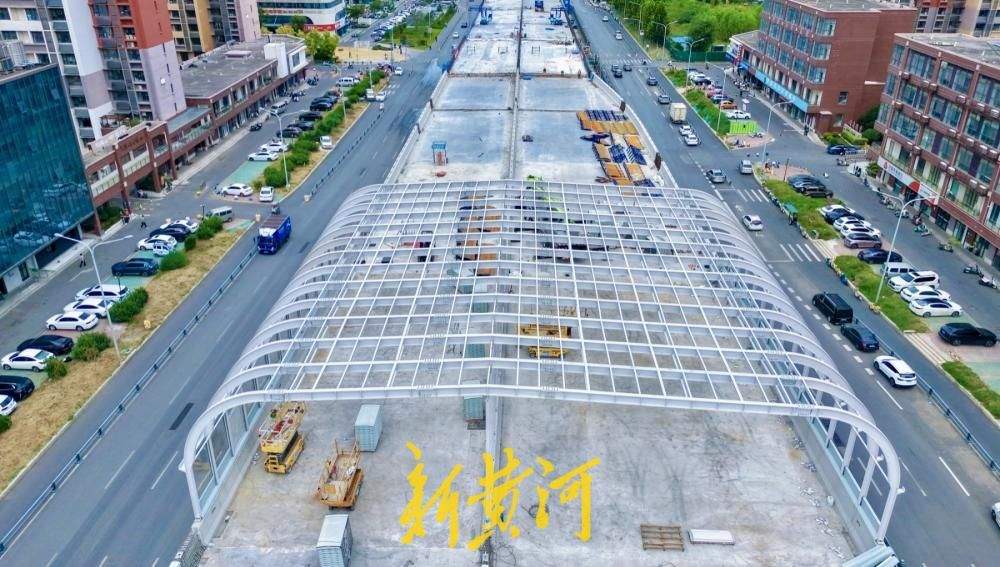 济南凤凰黄河大桥南延降噪拱廊初亮相