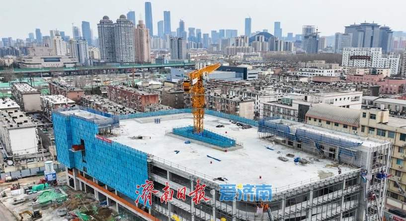 主体结构封顶！济南洪楼商圈智慧停车场“上新”在即