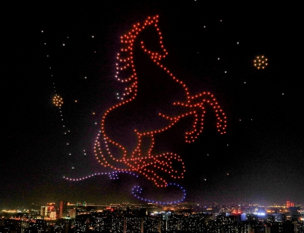 刷屏预警！济南地标也能上天？这场无人机秀千万别错过