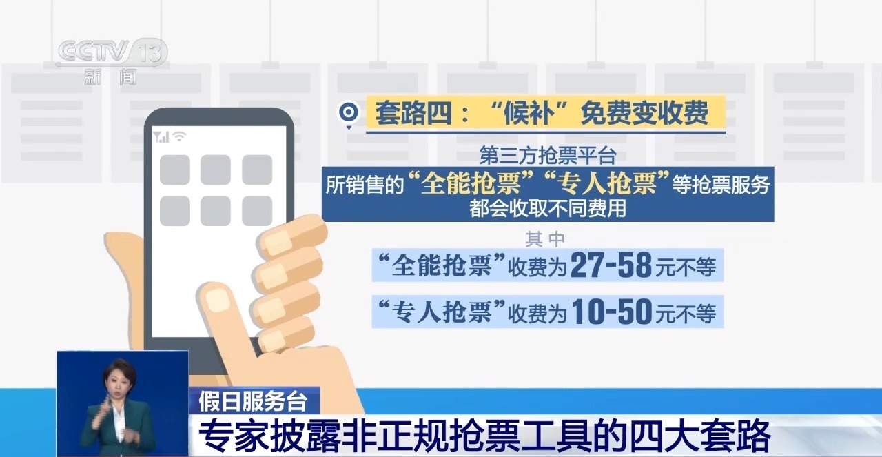 免费服务变收费项目！警惕非正规火车票抢票工具四大套路