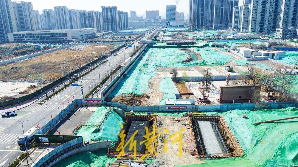 济南北湖片区新河道建设启动，3座跨河桥同步建设