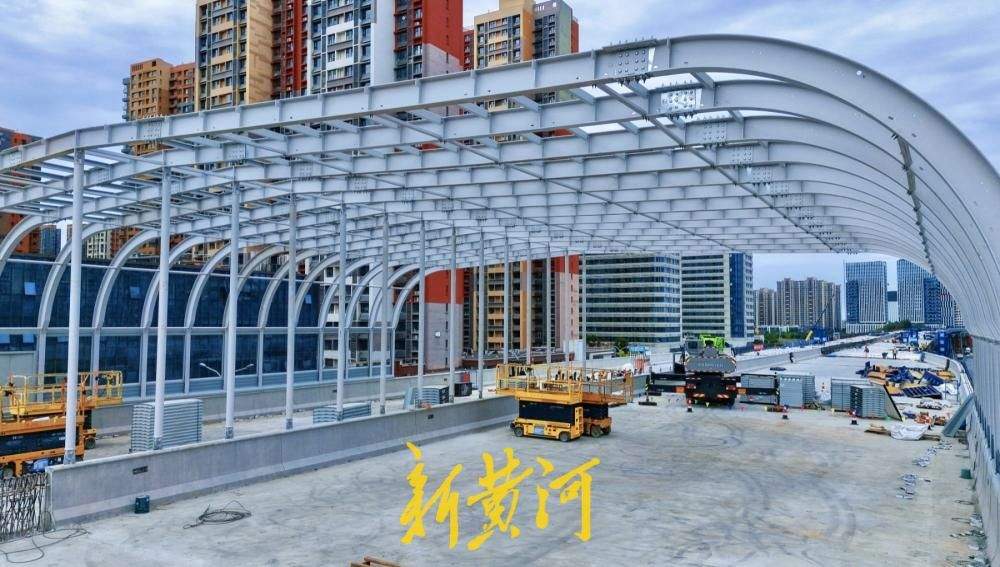 济南凤凰黄河大桥南延降噪拱廊初亮相